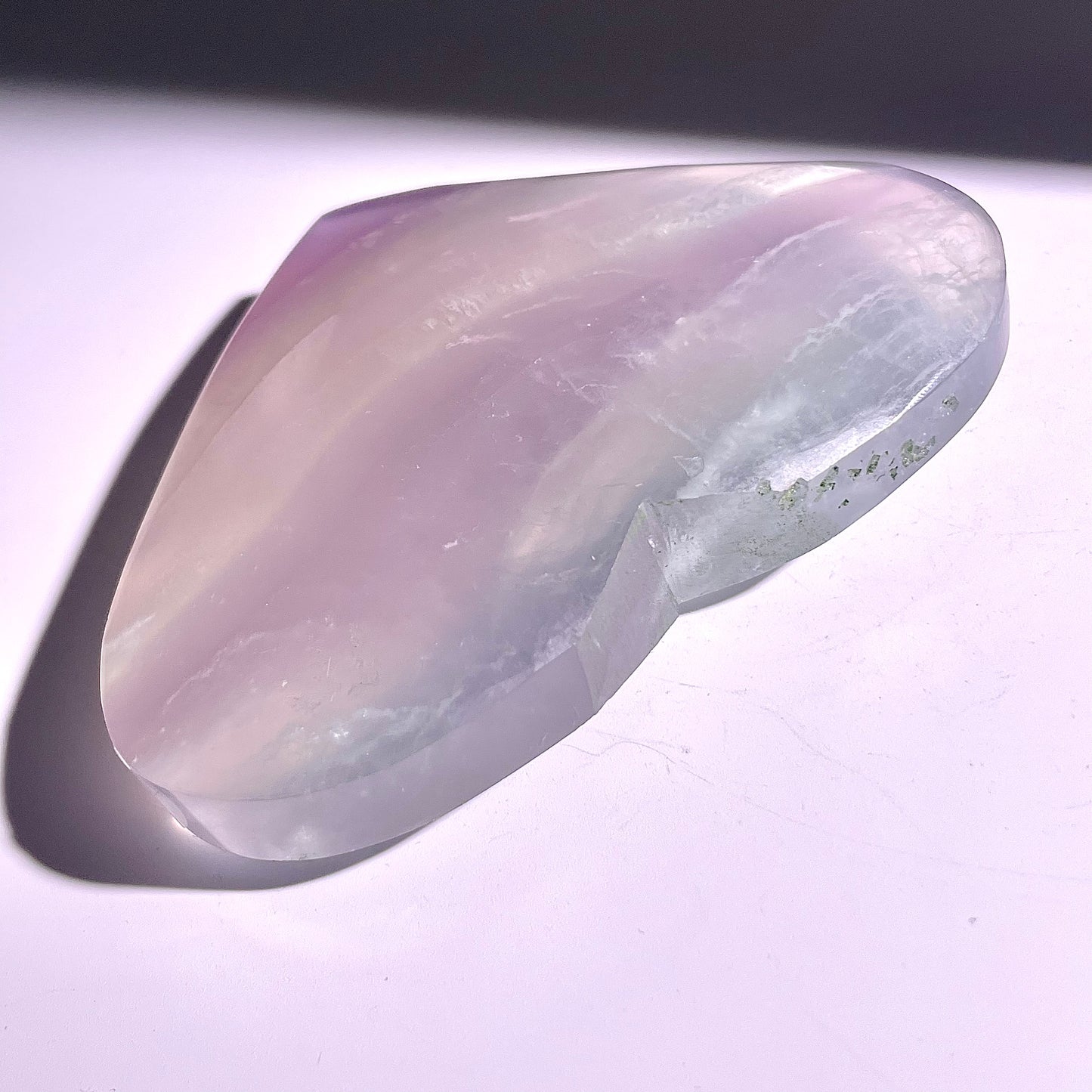 B84◇１点物◇フローライト ハート◇76×94×20mm天然石・鉱物・パワーストーン