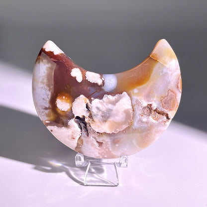 B97◇１点物◇瑪瑙 ムーン◇83×48×23mm天然石・鉱物・パワーストーン