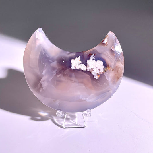 B99◇１点物◇瑪瑙 ムーン◇99×62×20mm天然石・鉱物・パワーストーン