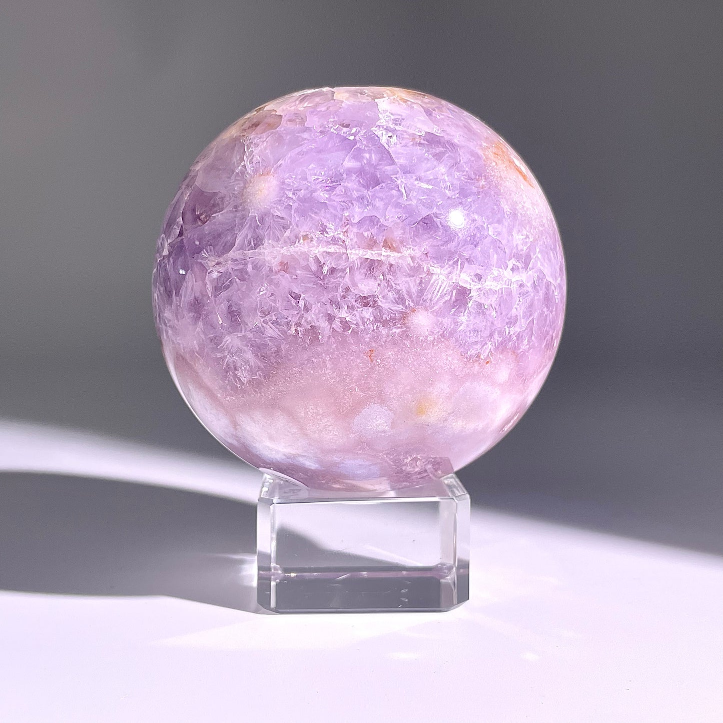B151◇１点物◇桜紫瑪瑙ボール◇79×79×79mm天然石・鉱物・パワーストーン