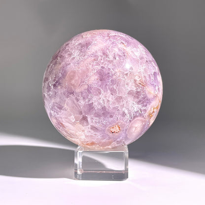 B152◇１点物◇桜紫瑪瑙ボール◇90×90×90mm天然石・鉱物・パワーストーン