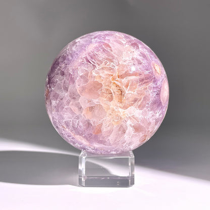 B152◇１点物◇桜紫瑪瑙ボール◇90×90×90mm天然石・鉱物・パワーストーン
