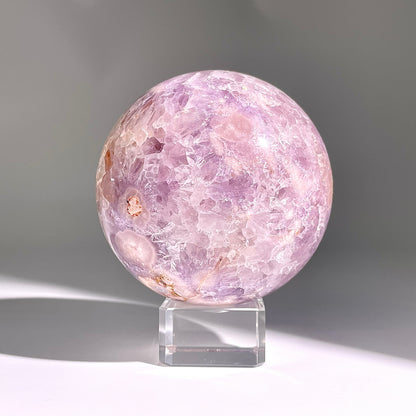 B152◇１点物◇桜紫瑪瑙ボール◇90×90×90mm天然石・鉱物・パワーストーン