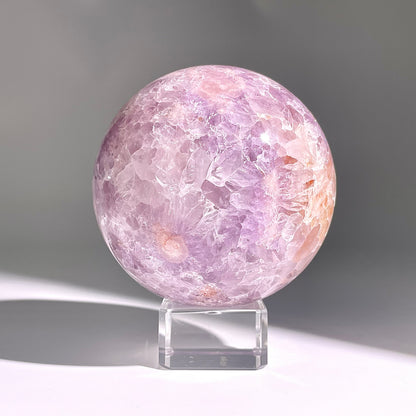 B152◇１点物◇桜紫瑪瑙ボール◇90×90×90mm天然石・鉱物・パワーストーン
