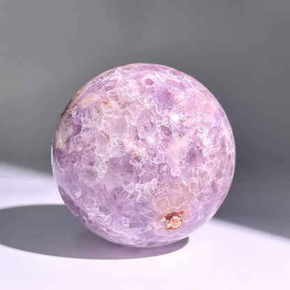 B152◇１点物◇桜紫瑪瑙ボール◇90×90×90mm天然石・鉱物・パワーストーン