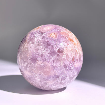 B152◇１点物◇桜紫瑪瑙ボール◇90×90×90mm天然石・鉱物・パワーストーン