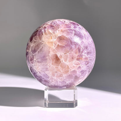 B154◇１点物◇桜紫瑪瑙ボール◇87×87×87mm天然石・鉱物・パワーストーン