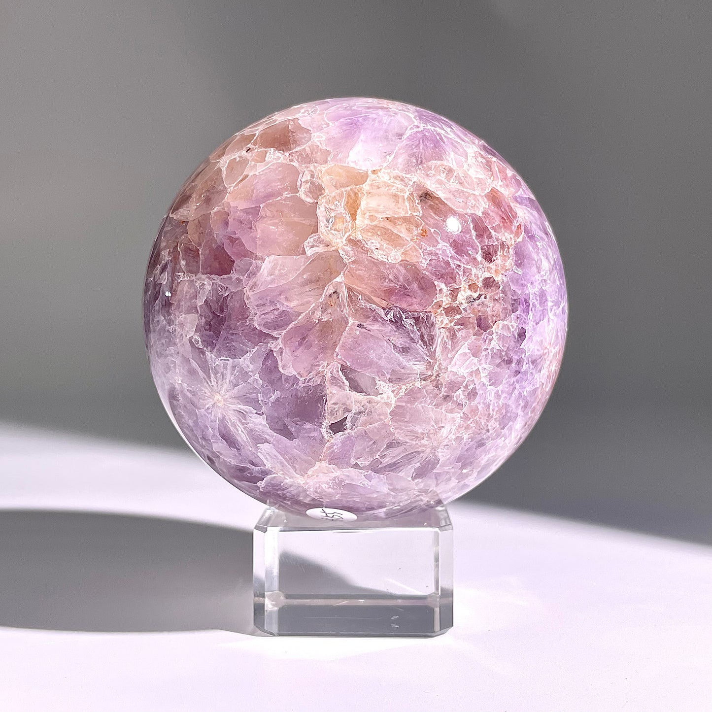 B154◇１点物◇桜紫瑪瑙ボール◇87×87×87mm天然石・鉱物・パワーストーン