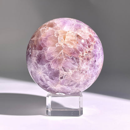 B154◇１点物◇桜紫瑪瑙ボール◇87×87×87mm天然石・鉱物・パワーストーン