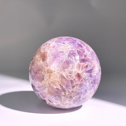 B154◇１点物◇桜紫瑪瑙ボール◇87×87×87mm天然石・鉱物・パワーストーン