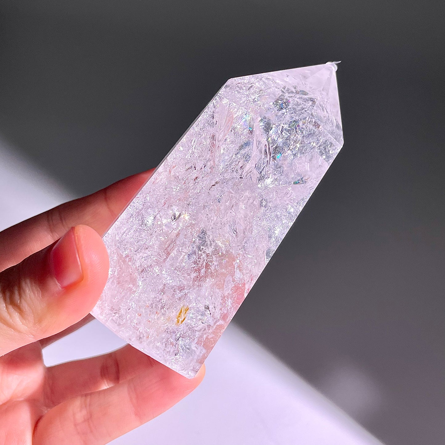 B158◇１点物◇水晶アゼツライト  ピラー◇92×46×35mm◇天然石・鉱物・パワーストーン