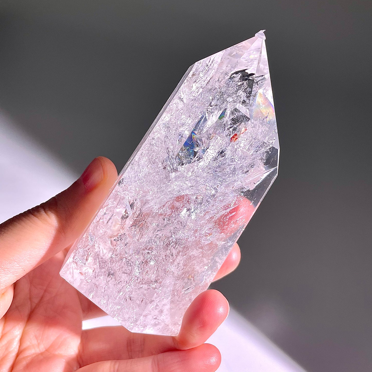 B158◇１点物◇水晶アゼツライト  ピラー◇92×46×35mm◇天然石・鉱物・パワーストーン