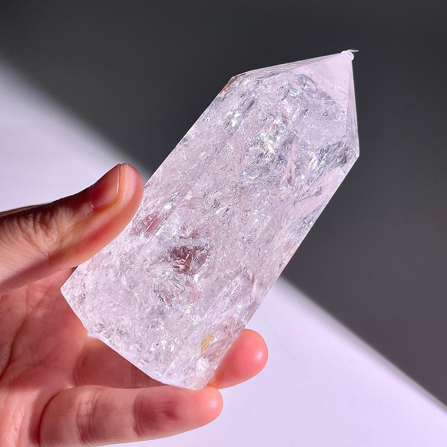 B158◇１点物◇水晶アゼツライト  ピラー◇92×46×35mm◇天然石・鉱物・パワーストーン