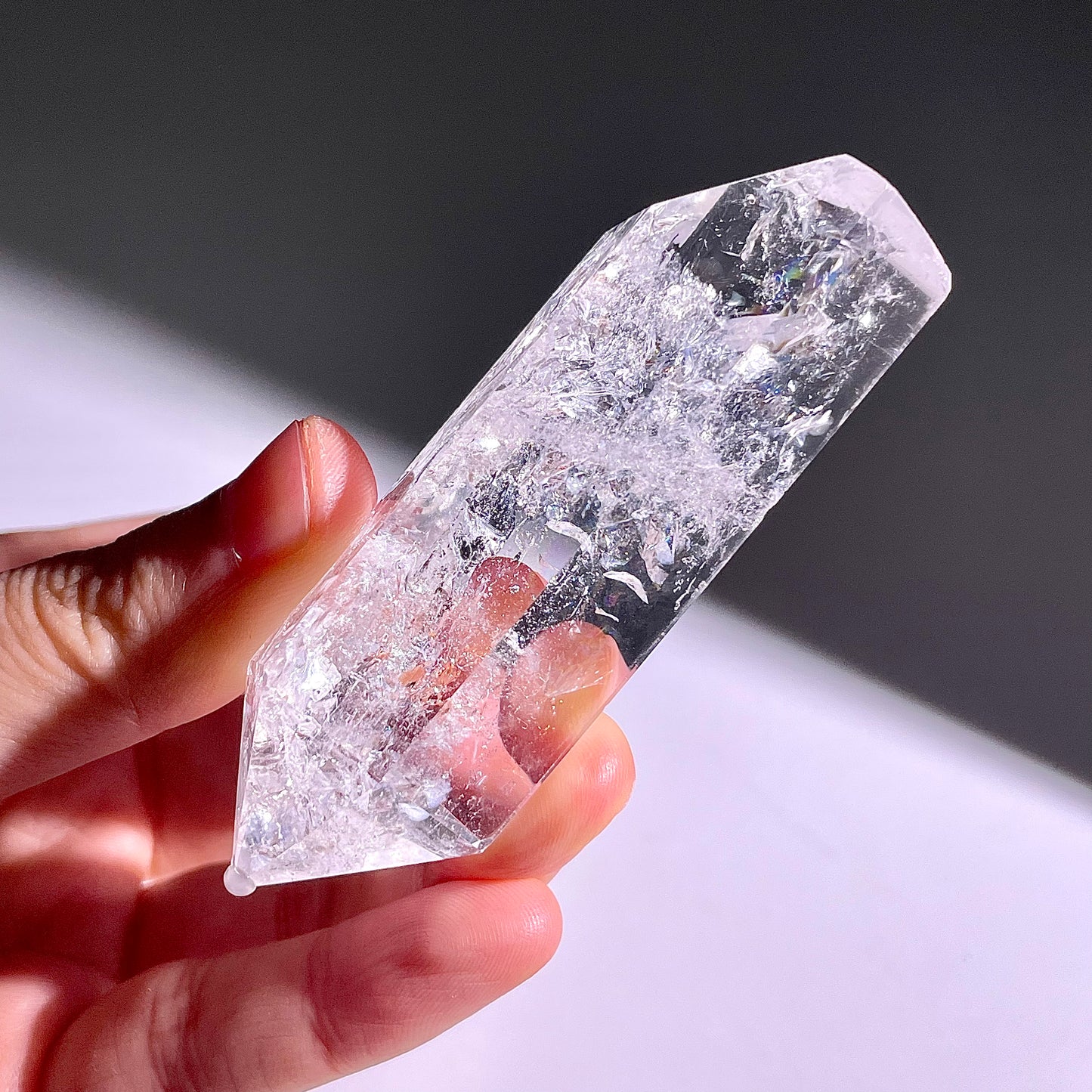 B160◇１点物◇水晶アゼツライト  ピラー◇76×20×23mm◇天然石・鉱物・パワーストーン