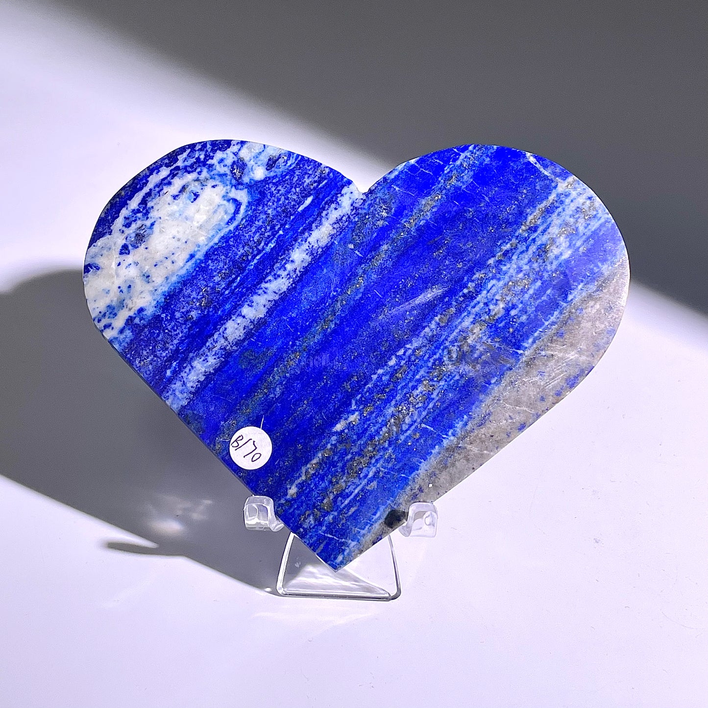 B170◇１点物◇ラピスラズリ ハート◇89×130×9mm天然石・鉱物・パワーストーン