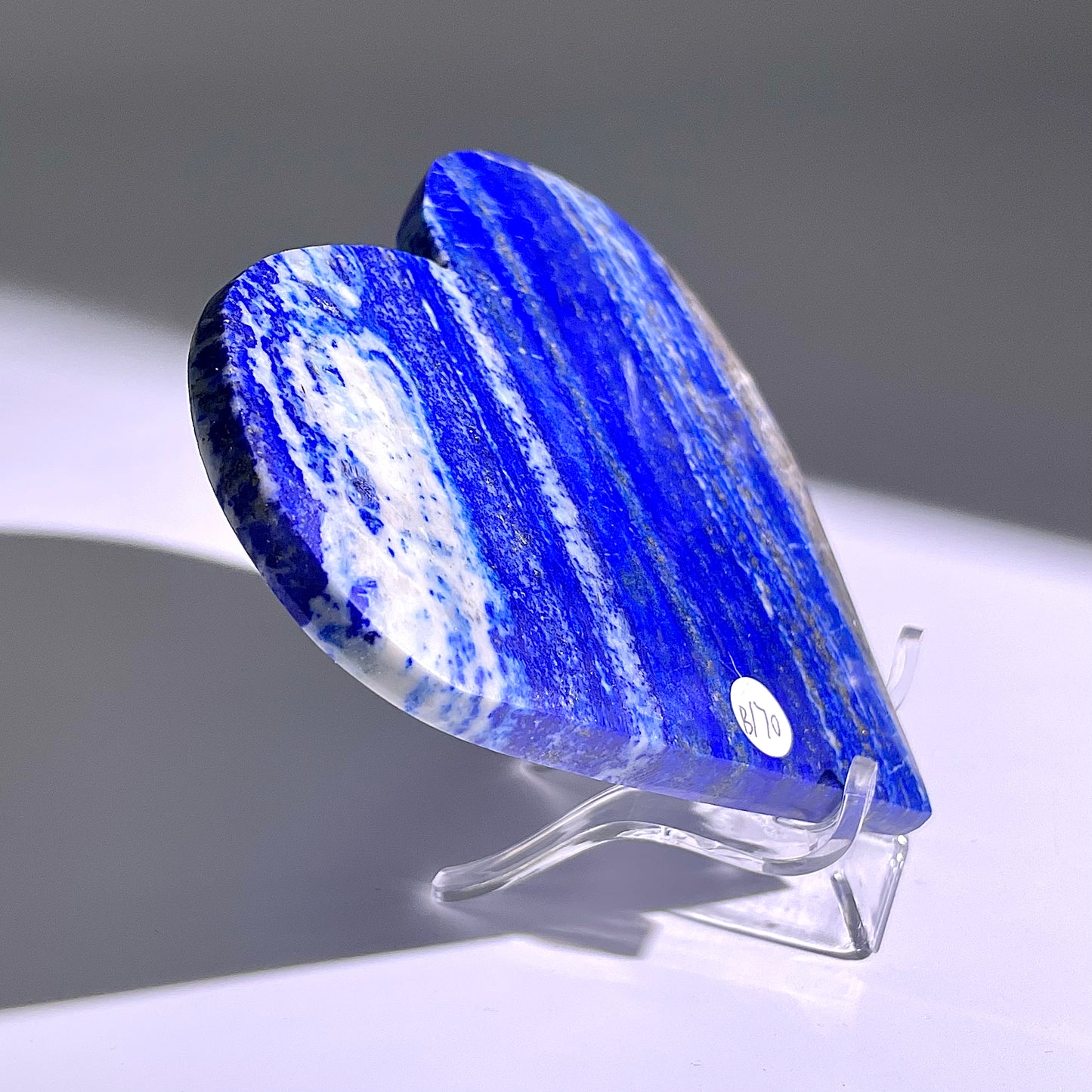 B170◇１点物◇ラピスラズリ ハート◇89×130×9mm天然石・鉱物・パワーストーン