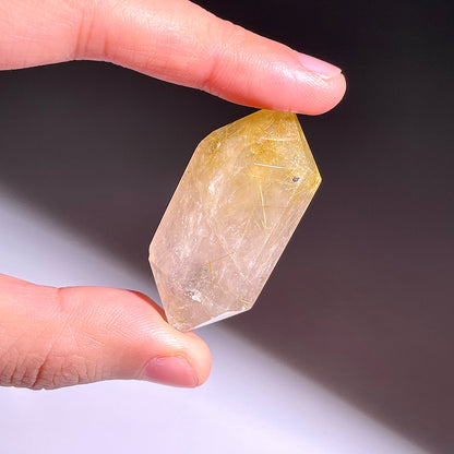 B175◇１点物◇ルチルクォーツ  ダブルポイント◇44×24×14mm天然石・鉱物・パワーストーン