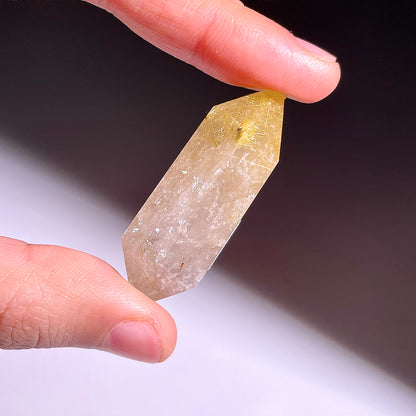 B175◇１点物◇ルチルクォーツ  ダブルポイント◇44×24×14mm天然石・鉱物・パワーストーン