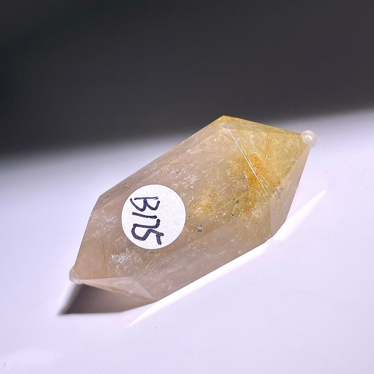 B175◇１点物◇ルチルクォーツ  ダブルポイント◇44×24×14mm天然石・鉱物・パワーストーン