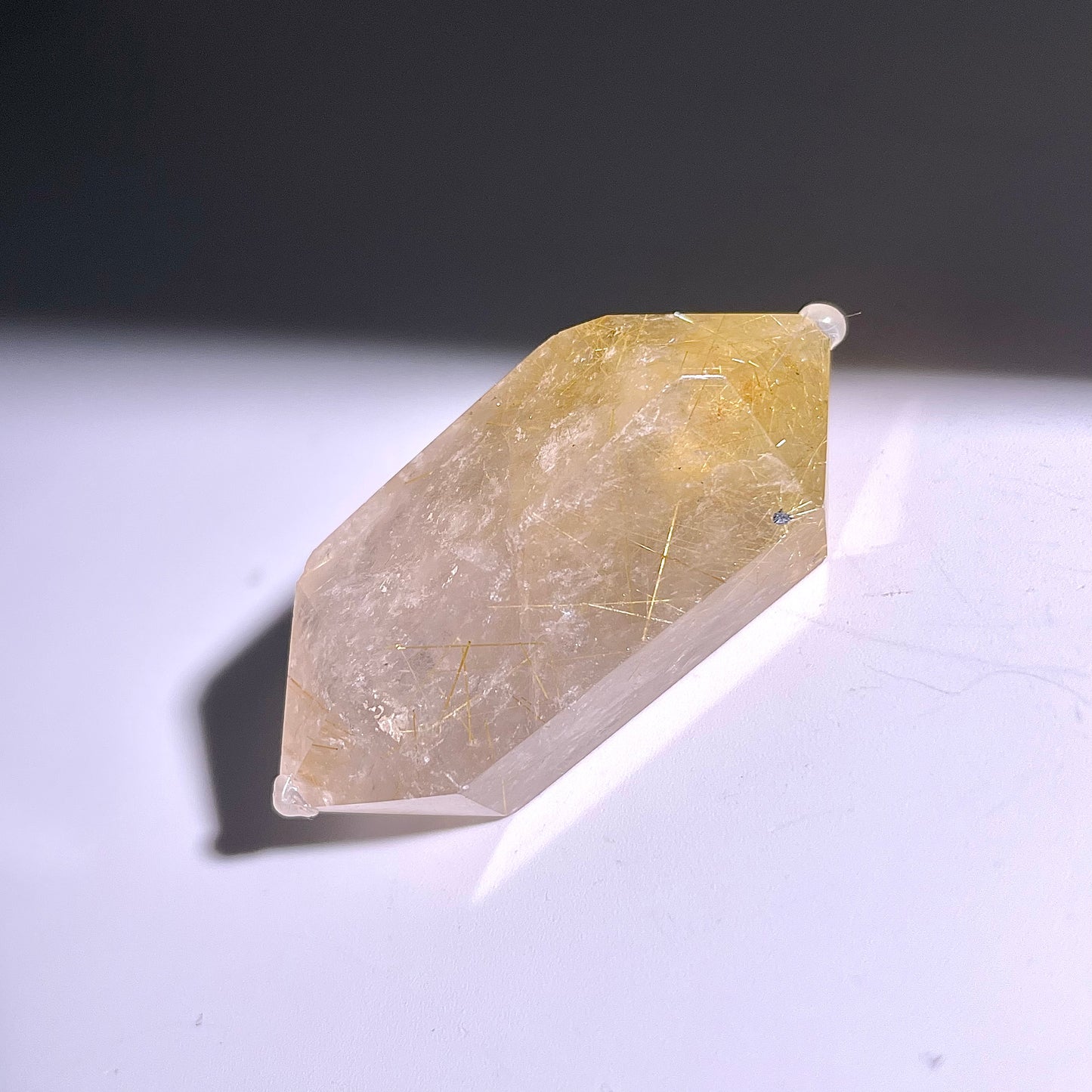 B175◇１点物◇ルチルクォーツ  ダブルポイント◇44×24×14mm天然石・鉱物・パワーストーン