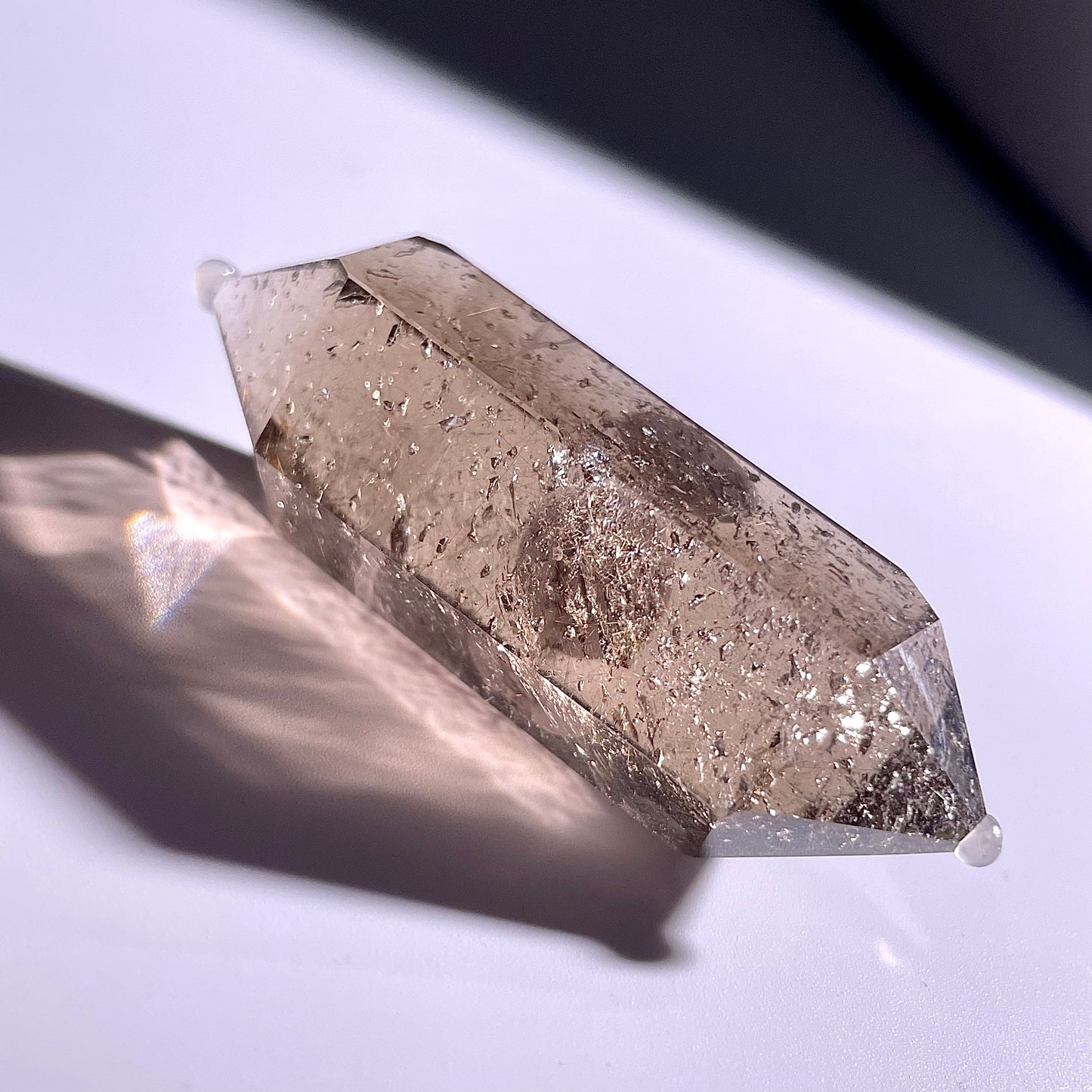 B178◇１点物◇ルチルクォーツ  ダブルポイント◇55×16×19mm天然石・鉱物・パワーストーン