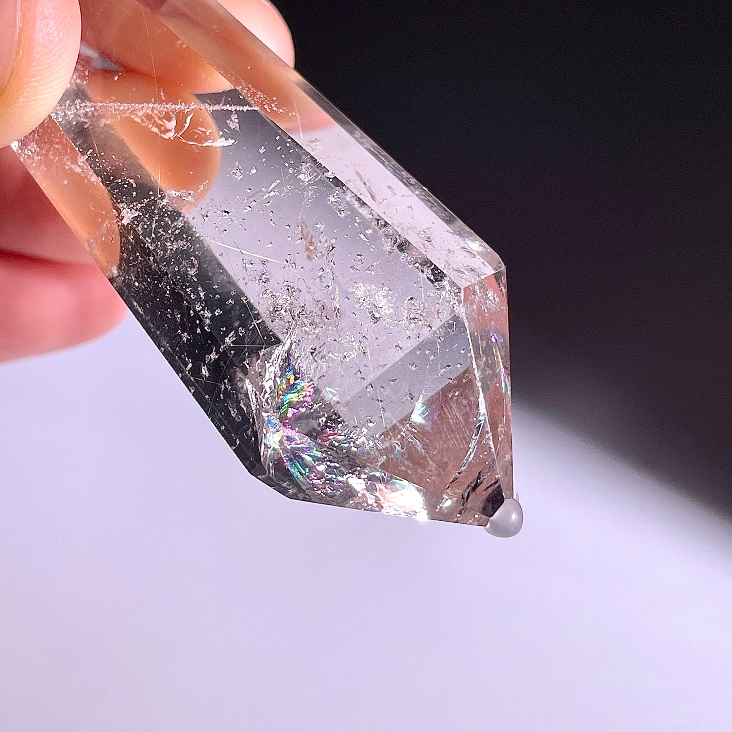 B189◇１点物◇ルチルクォーツ  ダブルポイント◇65×23×19mm天然石・鉱物・パワーストーン