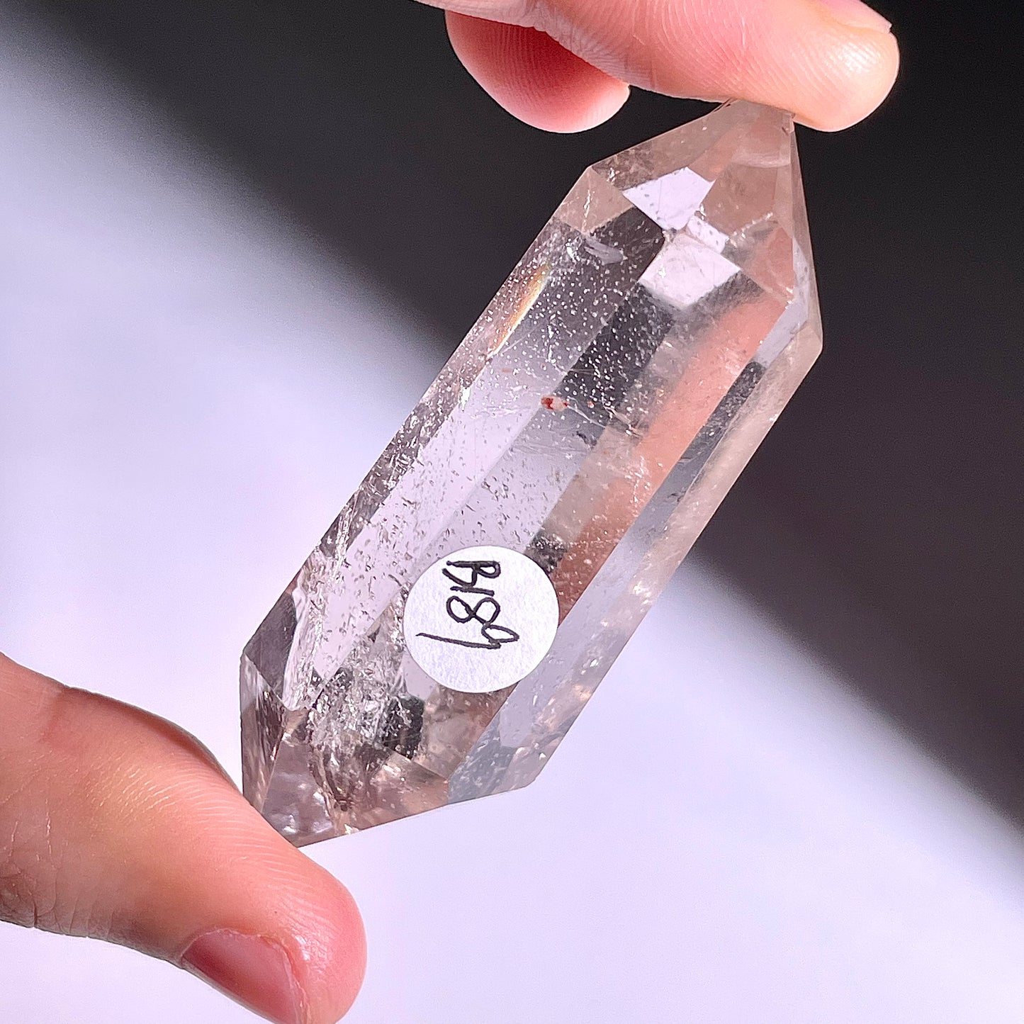 B189◇１点物◇ルチルクォーツ  ダブルポイント◇65×23×19mm天然石・鉱物・パワーストーン