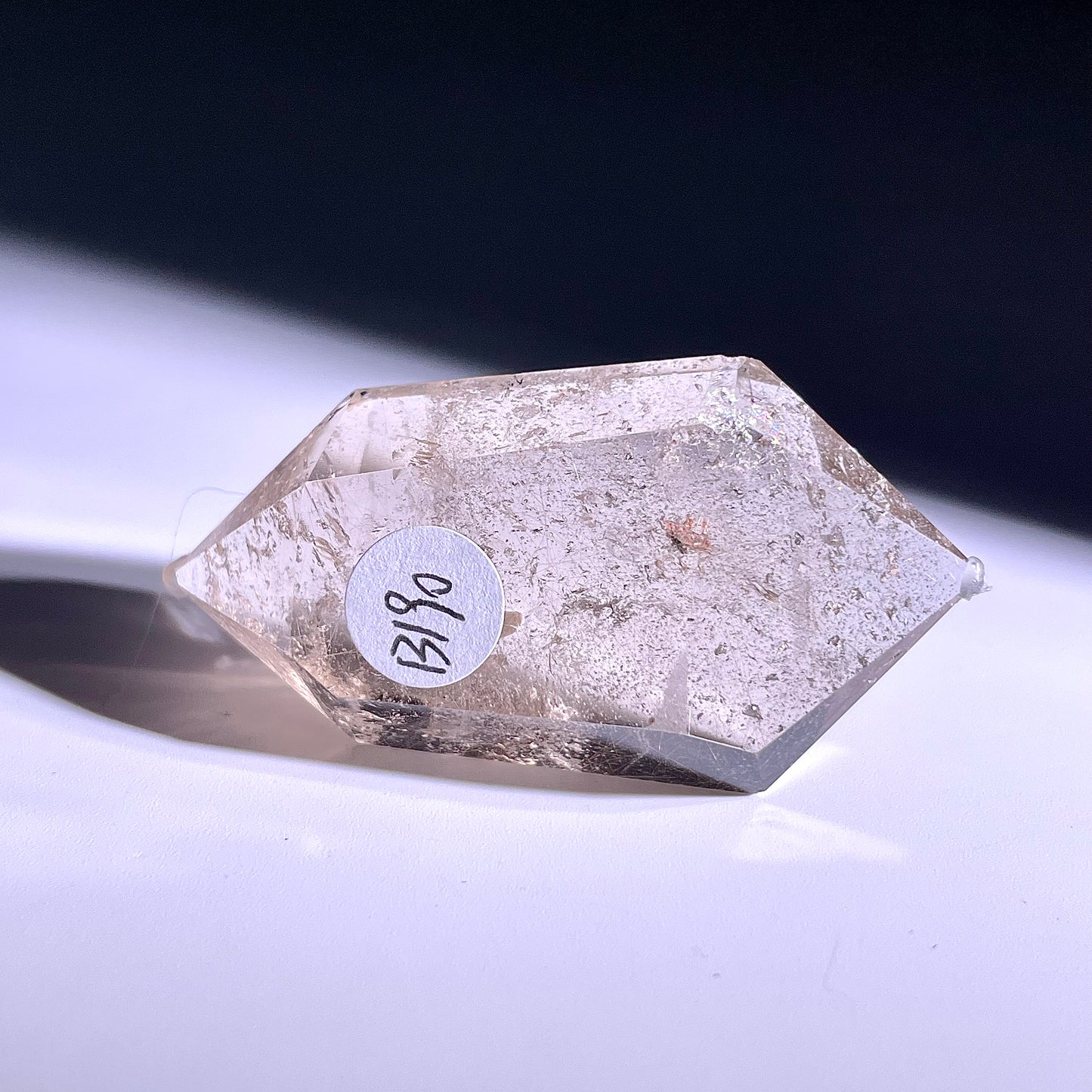 B190◇１点物◇ルチルクォーツ  ダブルポイント◇52×25×14mm天然石・鉱物・パワーストーン