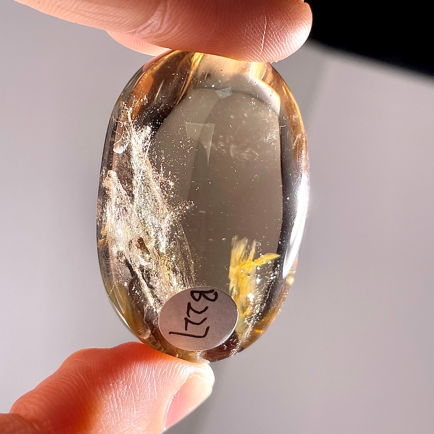 B227◇１点物◇スモーキークォーツ  オーバル◇41×28×20mm◇天然石・鉱物・パワーストーン