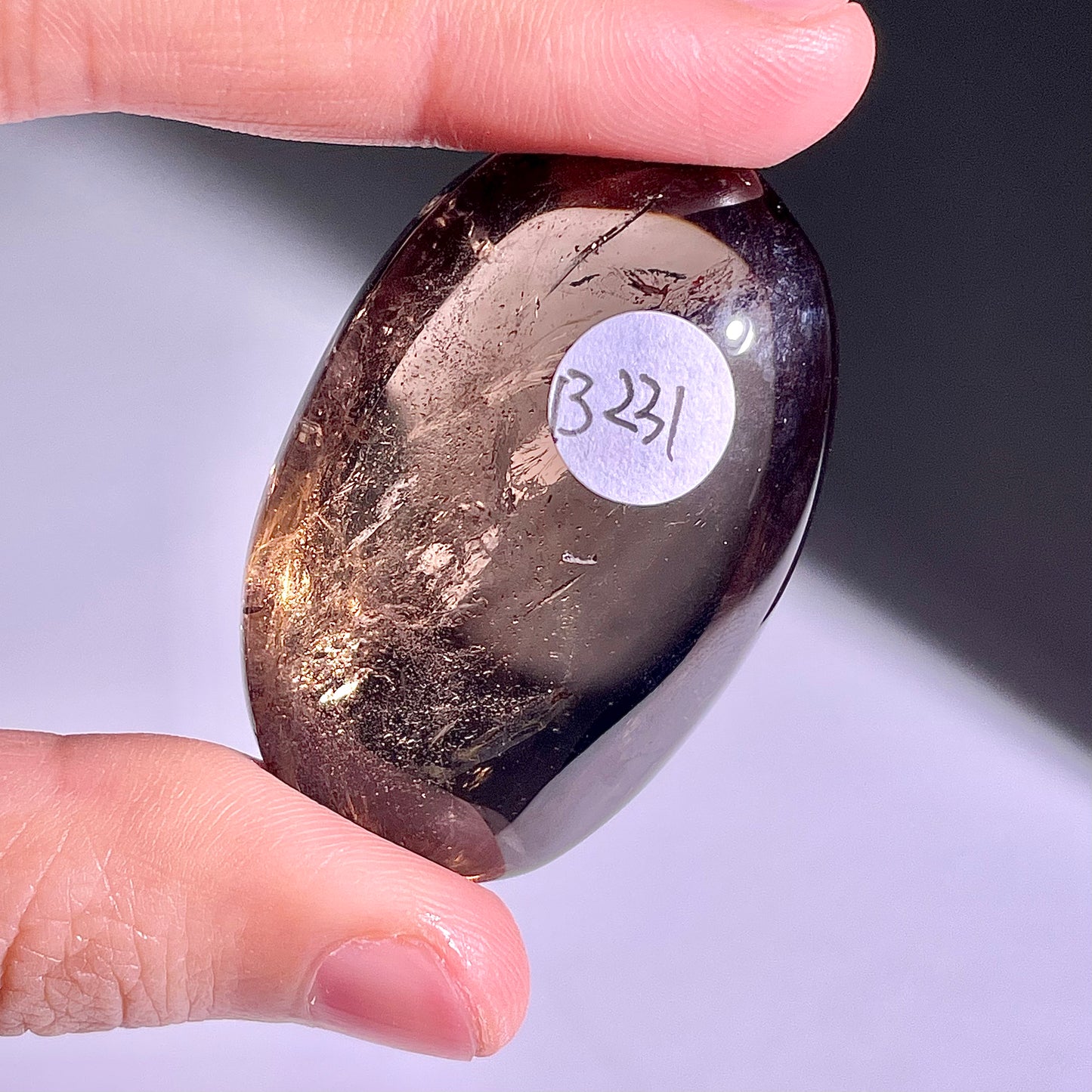 B231◇１点物◇スモーキークォーツ  オーバル◇43×28×20mm◇天然石・鉱物・パワーストーン