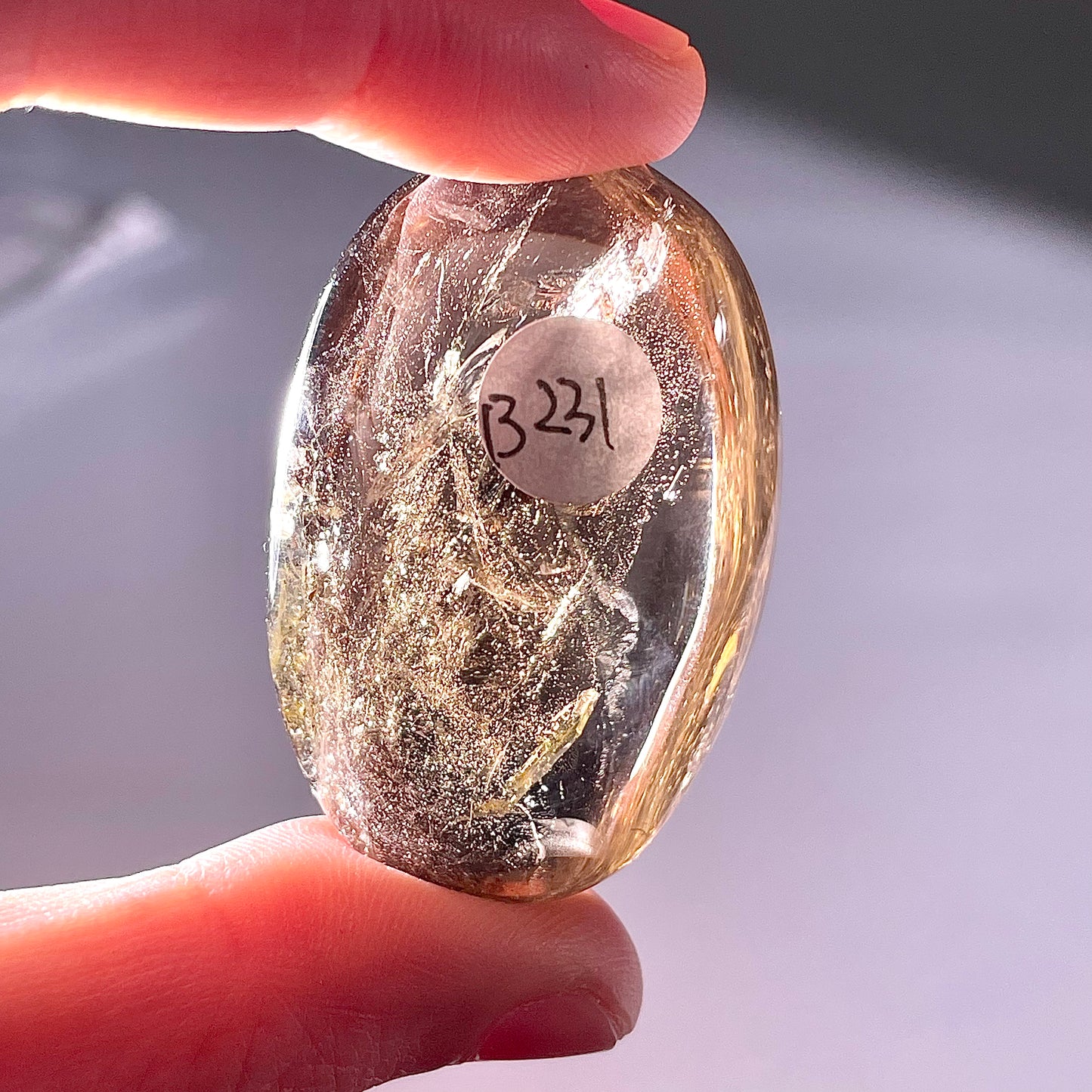 B231◇１点物◇スモーキークォーツ  オーバル◇43×28×20mm◇天然石・鉱物・パワーストーン