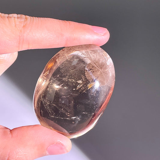 B233◇１点物◇スモーキークォーツ  オーバル◇47×35×22mm◇天然石・鉱物・パワーストーン