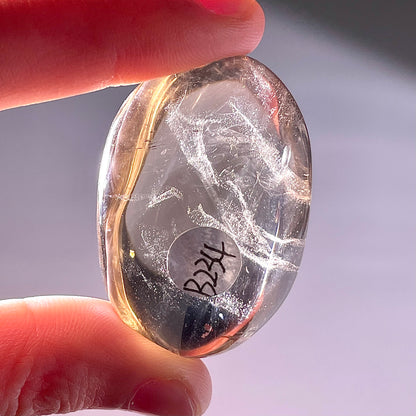 B234◇１点物◇スモーキークォーツ  オーバル◇42×29×19mm◇天然石・鉱物・パワーストーン