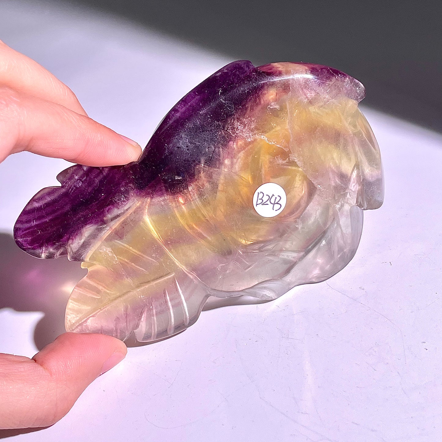 B243◇１点物◇フローライト  ハナ◇107×87×27mm◇天然石・鉱物・パワーストーン