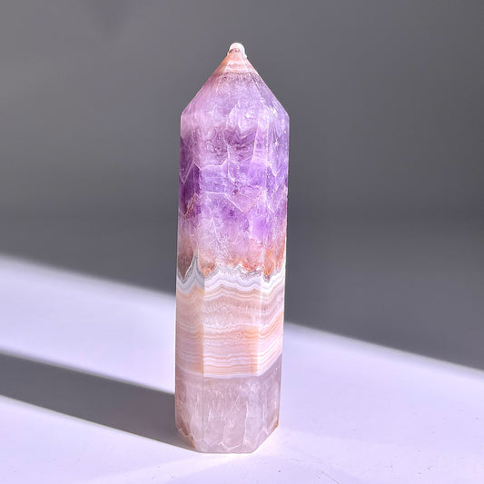 B294◇１点物◇夢幻の紫瑪瑙  ピラー◇85×24×20mm◇天然石・鉱物・パワーストーン