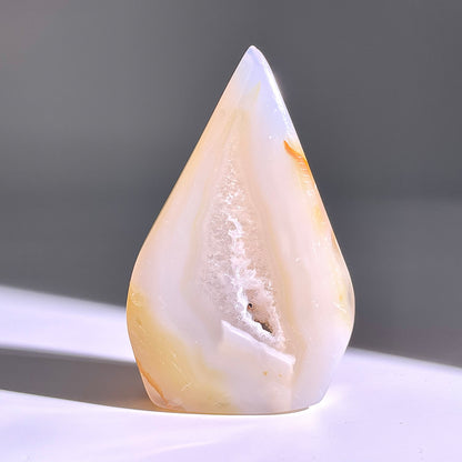 B339◇１点物◇瑪瑙トーチ◇79×50×14mm◇天然石・鉱物・パワーストーン