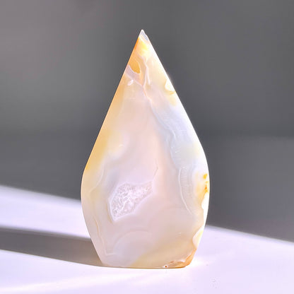 B341◇１点物◇瑪瑙トーチ◇84×46×14mm◇天然石・鉱物・パワーストーン