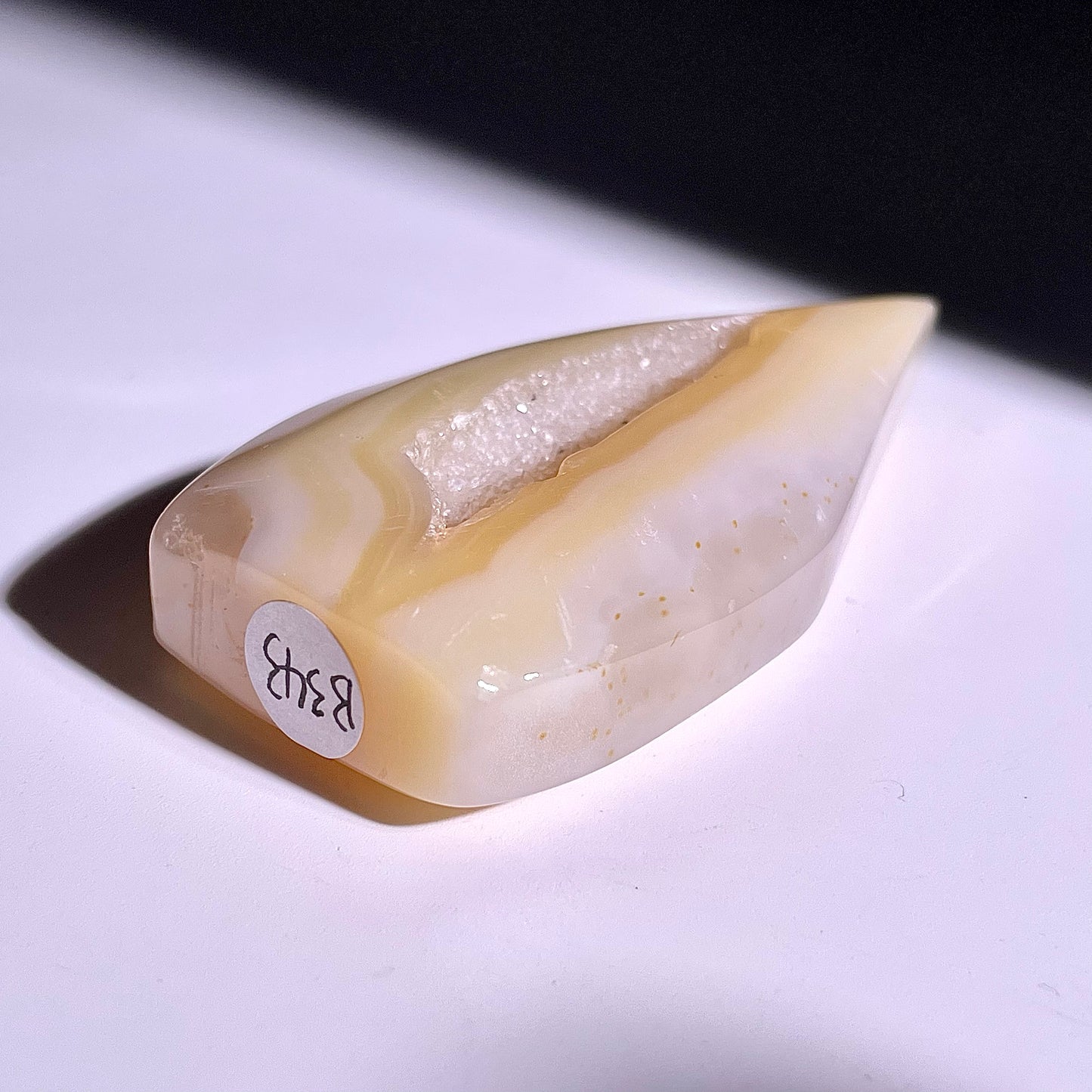 B343◇１点物◇瑪瑙トーチ◇67×36×14mm◇天然石・鉱物・パワーストーン