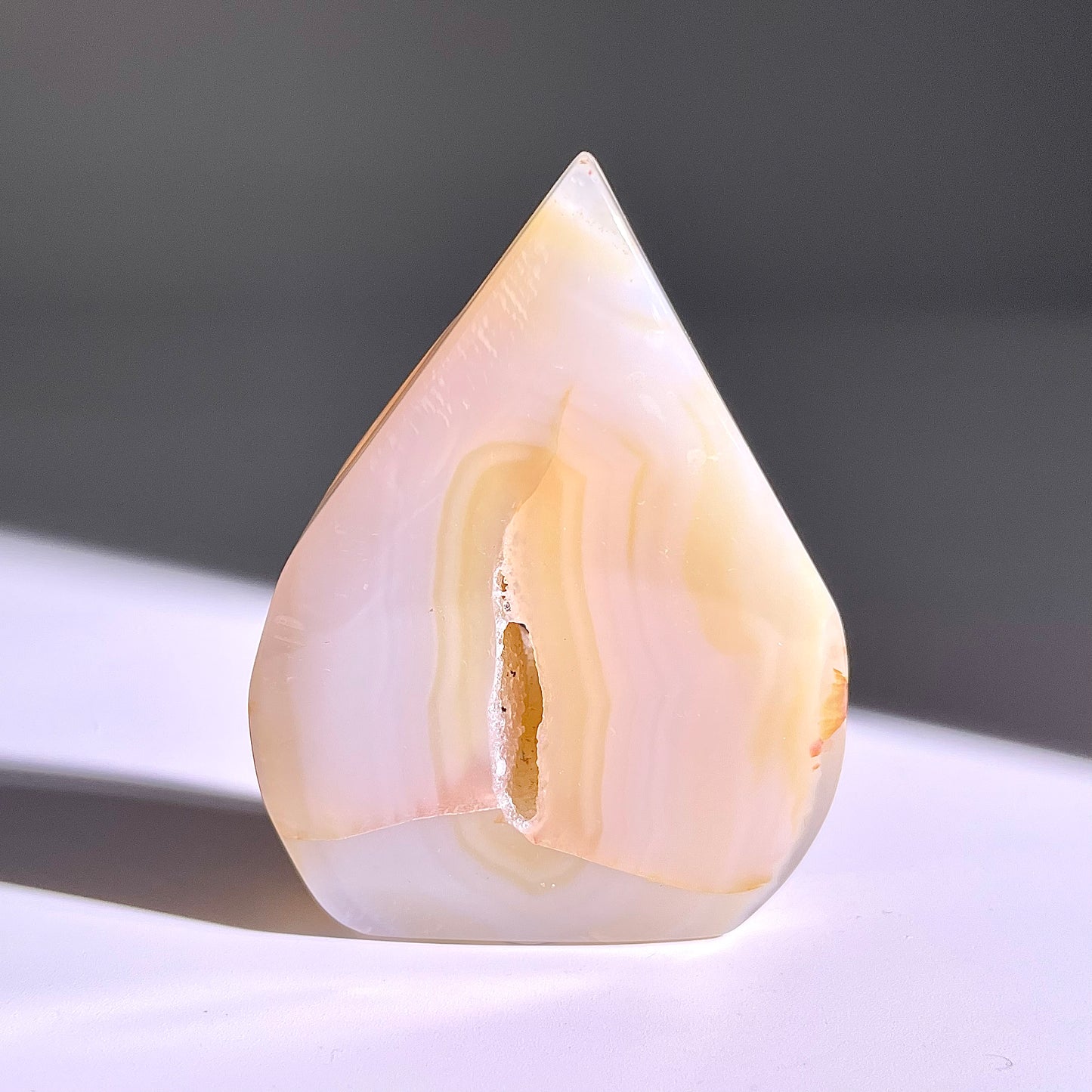 B345◇１点物◇瑪瑙 トーチ◇60×44×14mm◇天然石・鉱物・パワーストーン