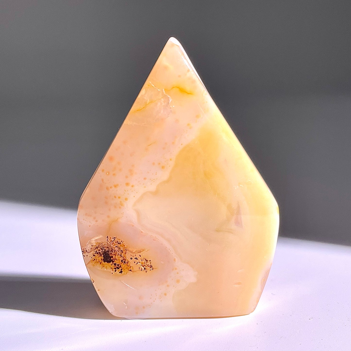 B353◇１点物◇瑪瑙 トーチ◇60×43×12mm◇天然石・鉱物・パワーストーン