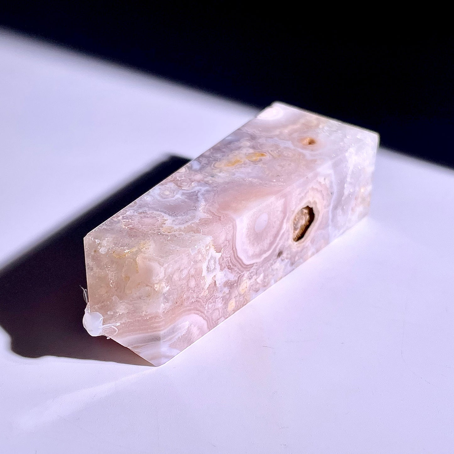 B357◇１点物◇桜瑪瑙 ピラー◇76×27×22mm◇天然石・鉱物・パワーストーン