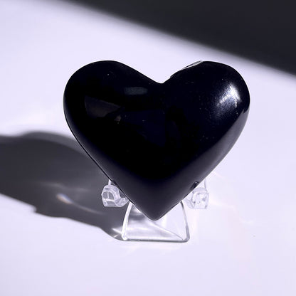 B373◇１点物◇レインボーオブシディアン  ハート◇39×51×21mm◇天然石・鉱物・パワーストーン