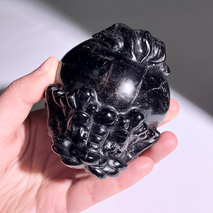 B402◇１点物◇モリオン  竜亀◇80×69×47mm◇天然石・鉱物・パワーストーン