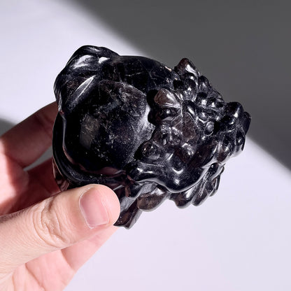 B404◇１点物◇モリオン  竜亀◇74×62×50mm◇天然石・鉱物・パワーストーン