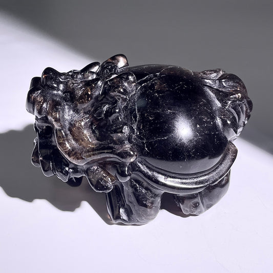 B405◇１点物◇モリオン  竜亀◇100×75×55mm◇天然石・鉱物・パワーストーン