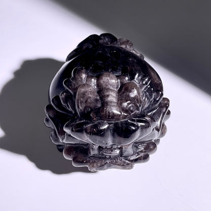 B408◇１点物◇モリオン  竜亀◇85×74×63mm◇天然石・鉱物・パワーストーン