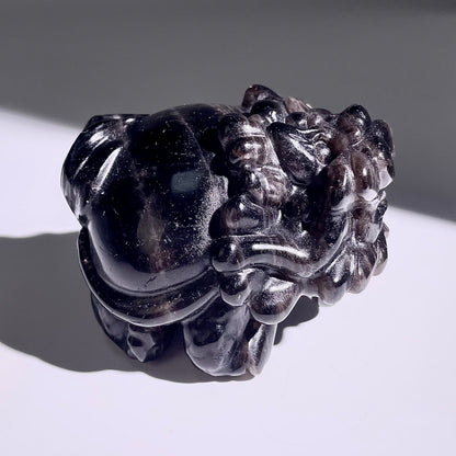 B409◇１点物◇モリオン  竜亀◇73×66×48mm◇天然石・鉱物・パワーストーン