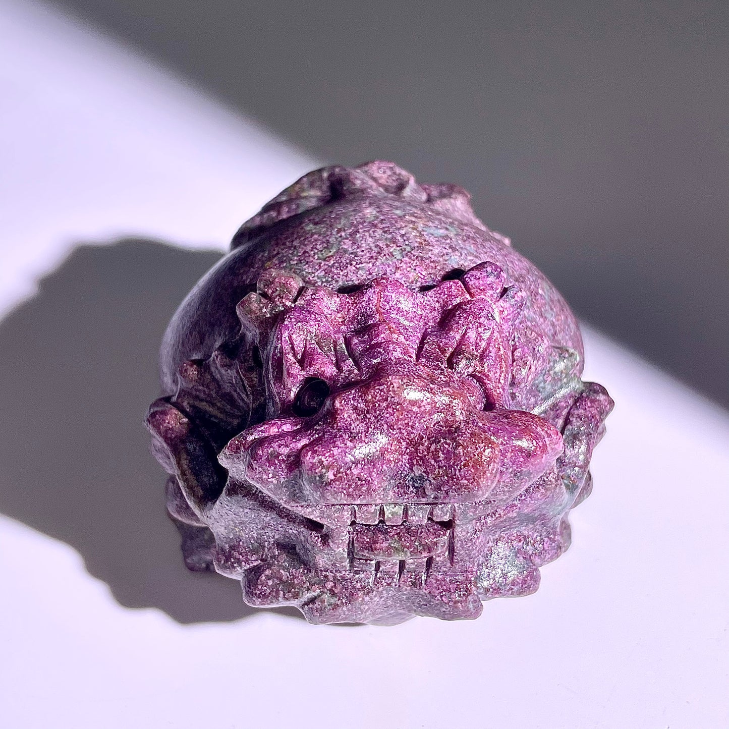 B416◇１点物◇ルビーインゾイサイト  竜亀◇81×71×49mm◇天然石・鉱物・パワーストーン