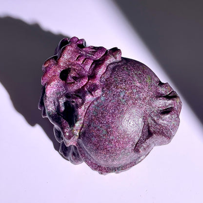 B416◇１点物◇ルビーインゾイサイト  竜亀◇81×71×49mm◇天然石・鉱物・パワーストーン