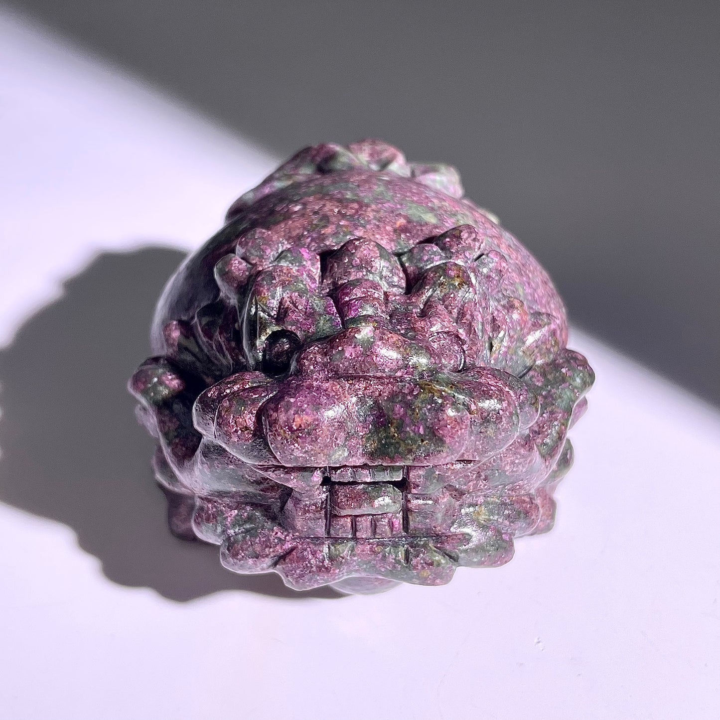 B420◇１点物◇ルビーインゾイサイト  竜亀◇81×70×50mm◇天然石・鉱物・パワーストーン